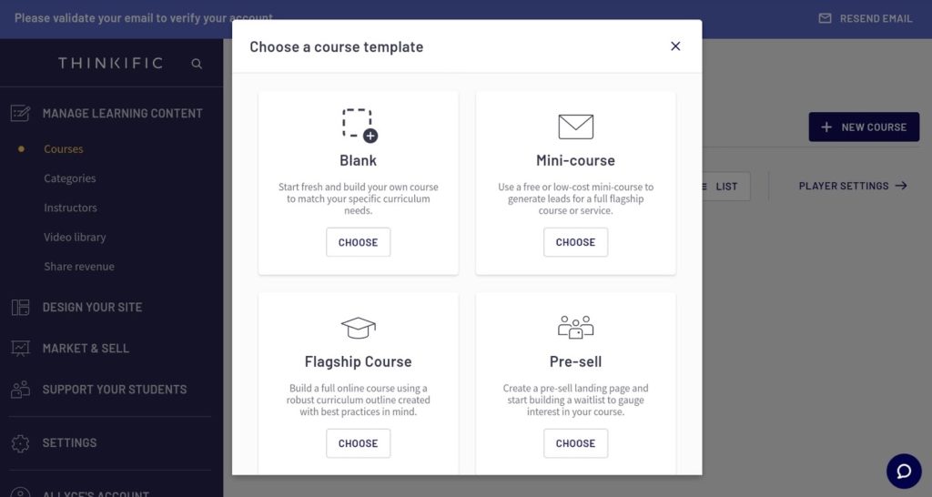 thinkific course template example