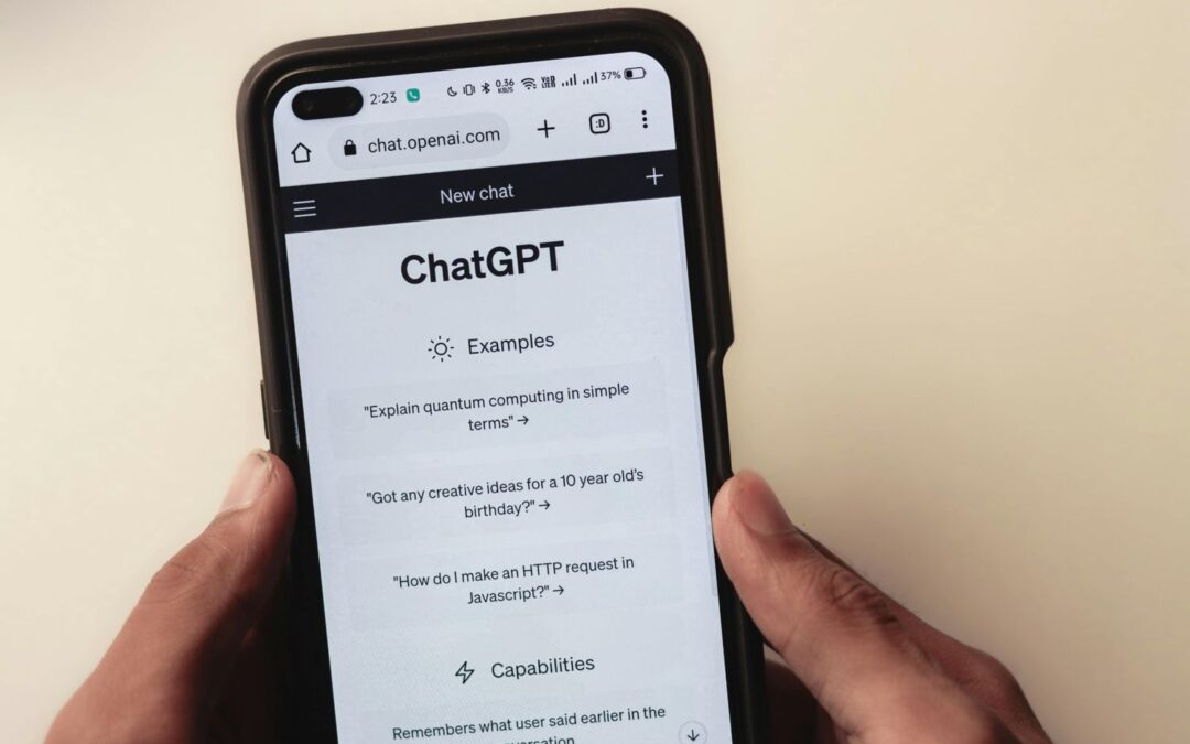 Phone screen displaying ChatGPT